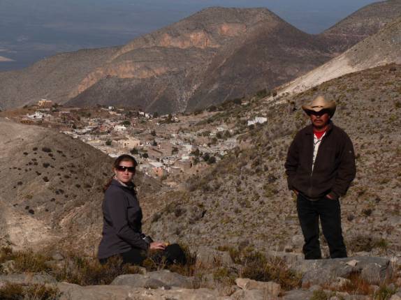 Com o nosso guia durante cavalgada na região de Real de Catorze, Pueblo Mágico ao norte do México